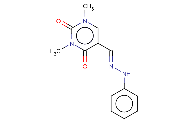 1,3-dimethyl-5-[(1E)-(2-phenylhydrazin-1-ylidene)methyl]-1,2,3,4-tetrahydropyrimidine-2,4-dione