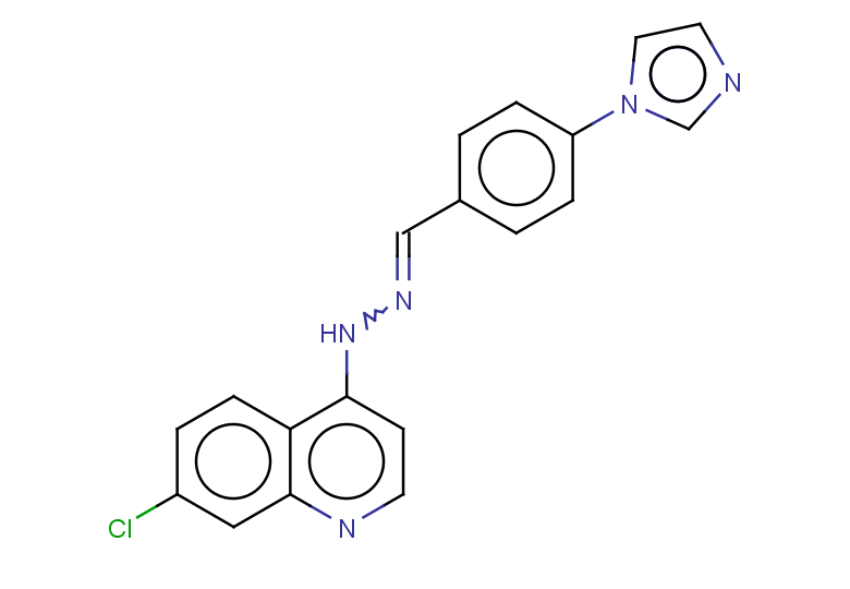 7-chloro-4-(2-{[4-(1H-imidazol-1-yl)phenyl]methylidene}hydrazin-1-yl)quinoline