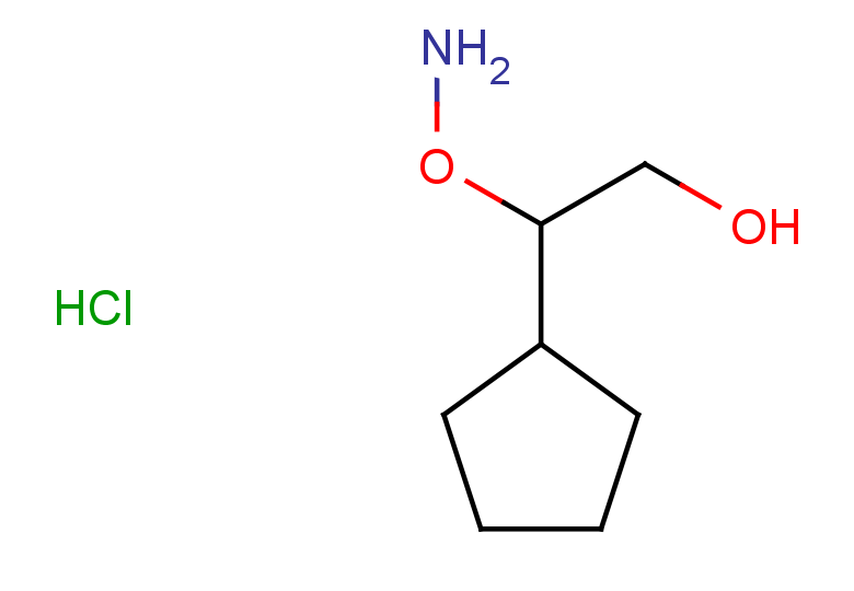 2-(aminooxy)-2-cyclopentylethan-1-ol hydrochloride