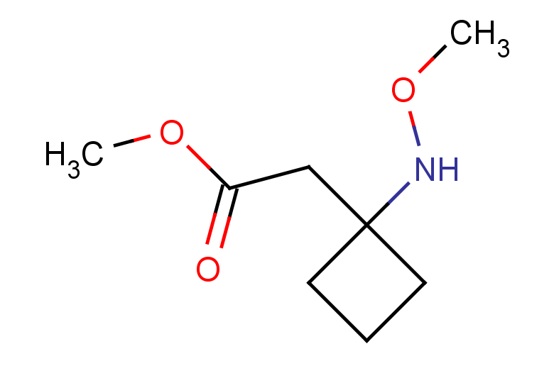 methyl 2-[1-(methoxyamino)cyclobutyl]acetate