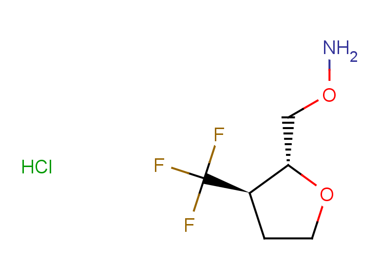 rac-O-{[(2R,3R)-3-(trifluoromethyl)oxolan-2-yl]methyl}hydroxylamine hydrochloride, trans
