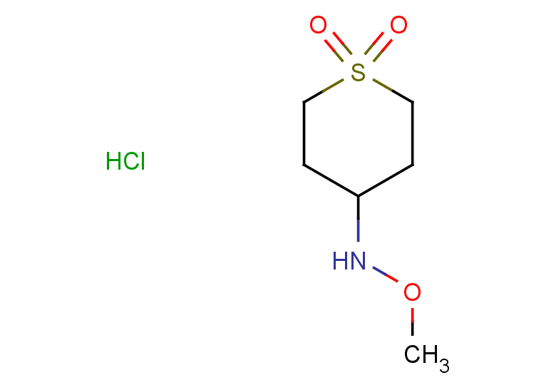 N-methoxy-1,1-dioxothian-4-amine hydrochloride