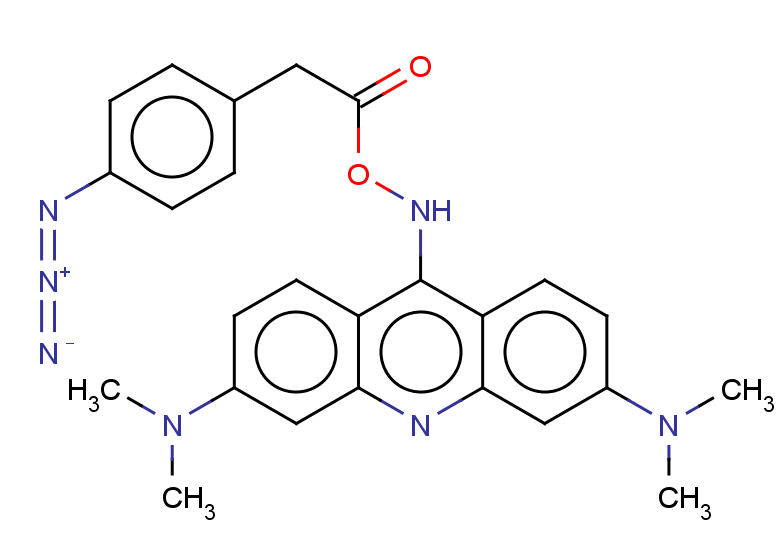 [3,6-bis(dimethylamino)acridin-9-yl]amino 2-(4-azidophenyl)acetate