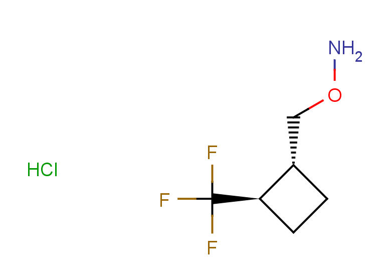 rac-O-{[(1R,2R)-2-(trifluoromethyl)cyclobutyl]methyl}hydroxylamine hydrochloride, trans