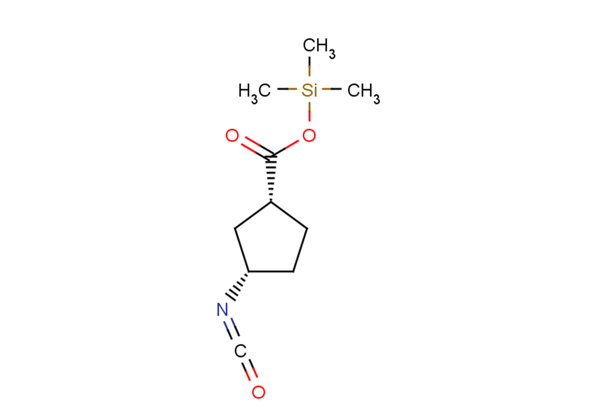 rac-trimethylsilyl (1R,3S)-3-isocyanatocyclopentane-1-carboxylate, cis