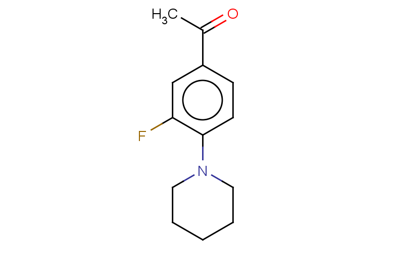 1-[3-fluoro-4-(piperidin-1-yl)phenyl]ethan-1-one