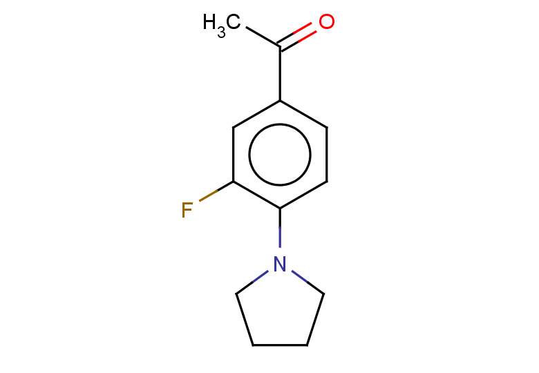 1-[3-fluoro-4-(pyrrolidin-1-yl)phenyl]ethan-1-one