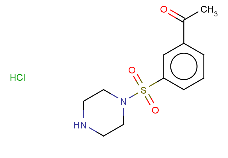 1-[3-(piperazine-1-sulfonyl)phenyl]ethan-1-one hydrochloride