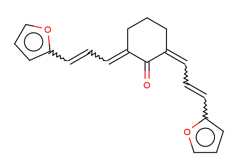 2,6-bis[3-(furan-2-yl)prop-2-en-1-ylidene]cyclohexan-1-one