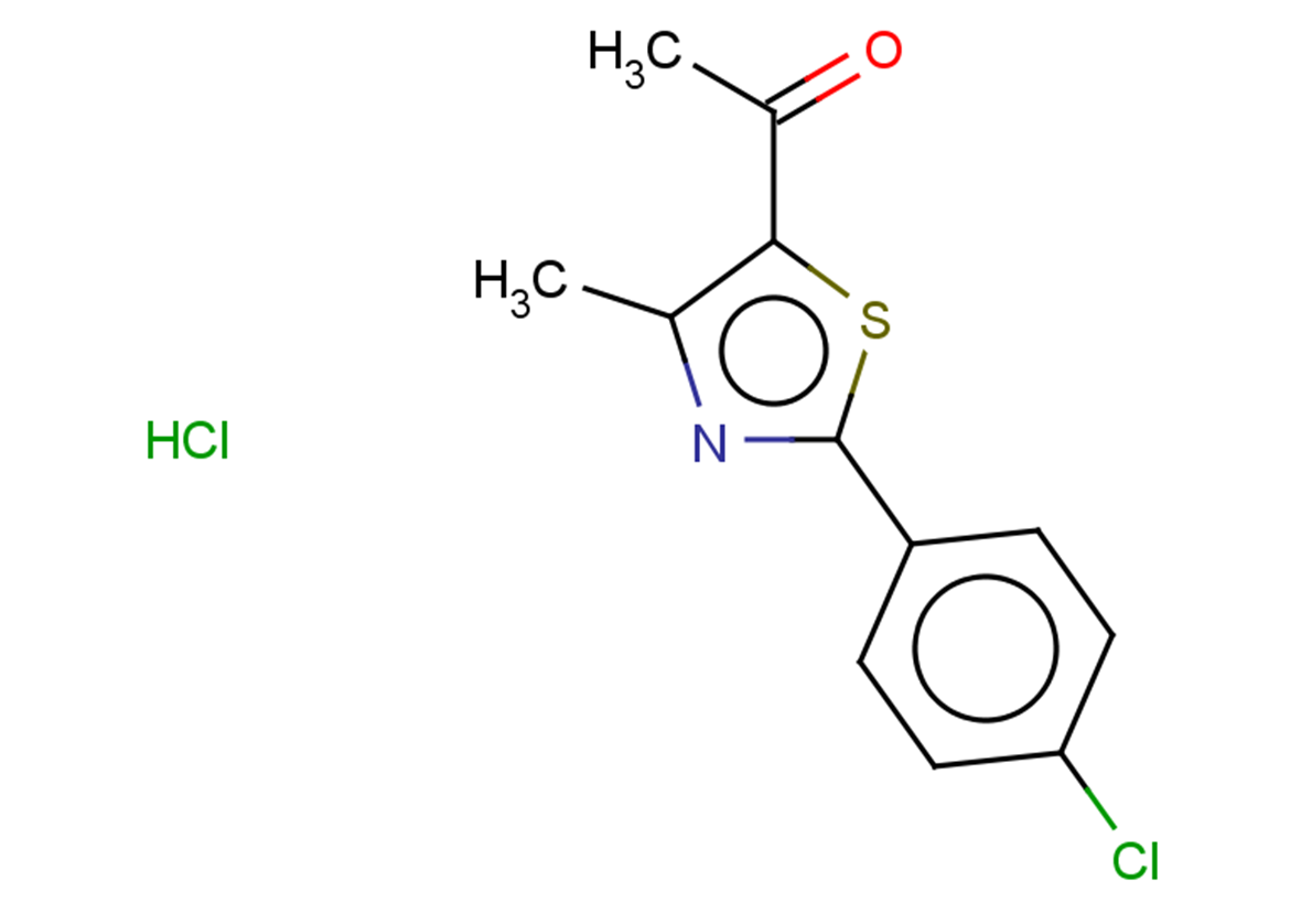 1-[2-(4-chlorophenyl)-4-methyl-1,3-thiazol-5-yl]ethan-1-one hydrochloride