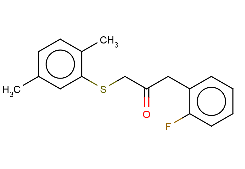 1-[(2,5-dimethylphenyl)sulfanyl]-3-(2-fluorophenyl)propan-2-one