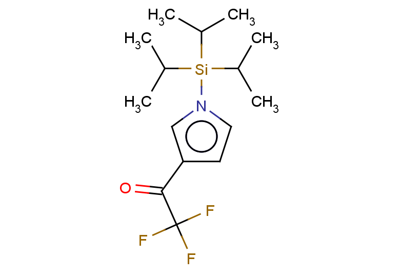 2,2,2-trifluoro-1-{1-[tris(propan-2-yl)silyl]-1H-pyrrol-3-yl}ethan-1-one