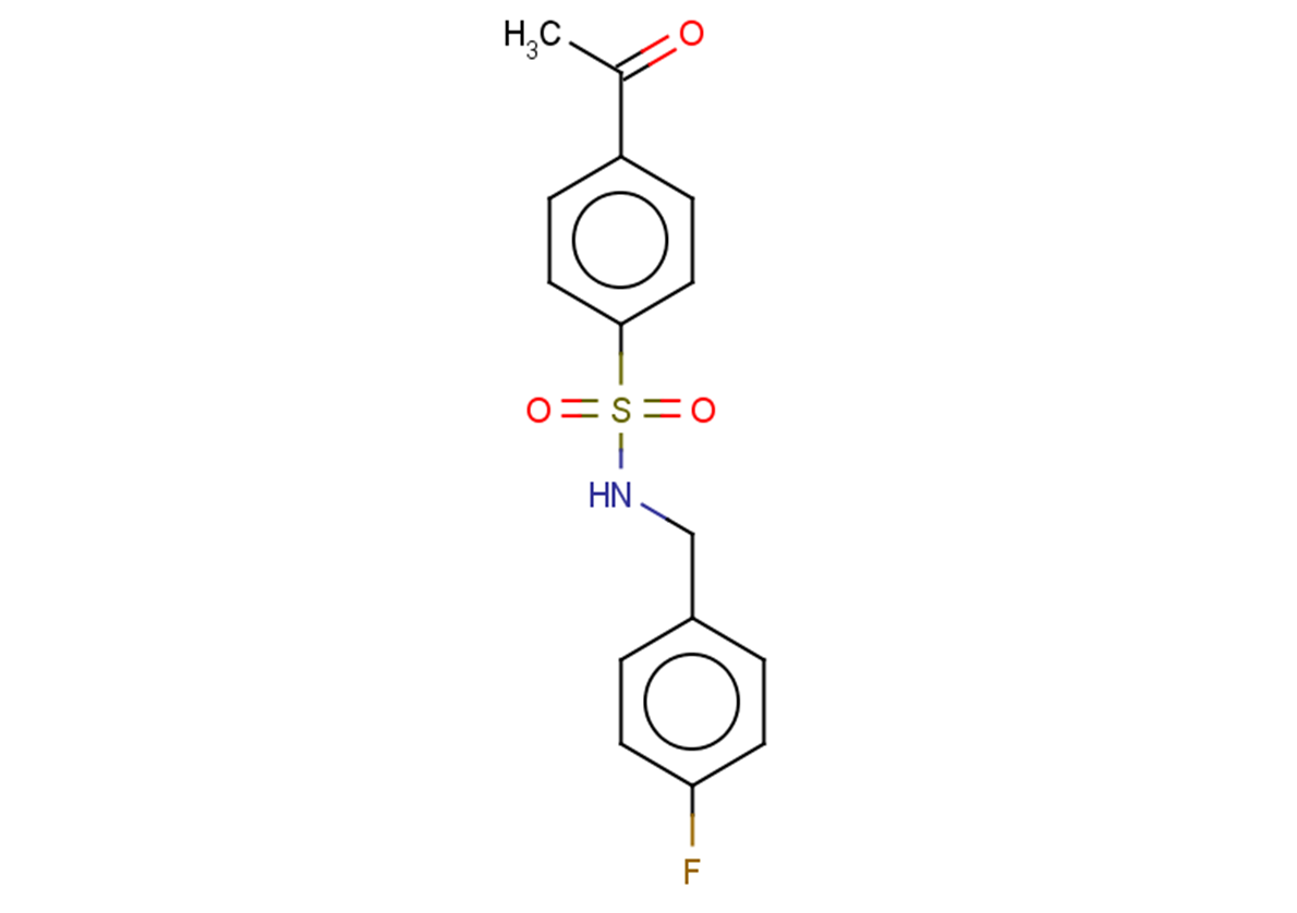 4-acetyl-N-[(4-fluorophenyl)methyl]benzene-1-sulfonamide