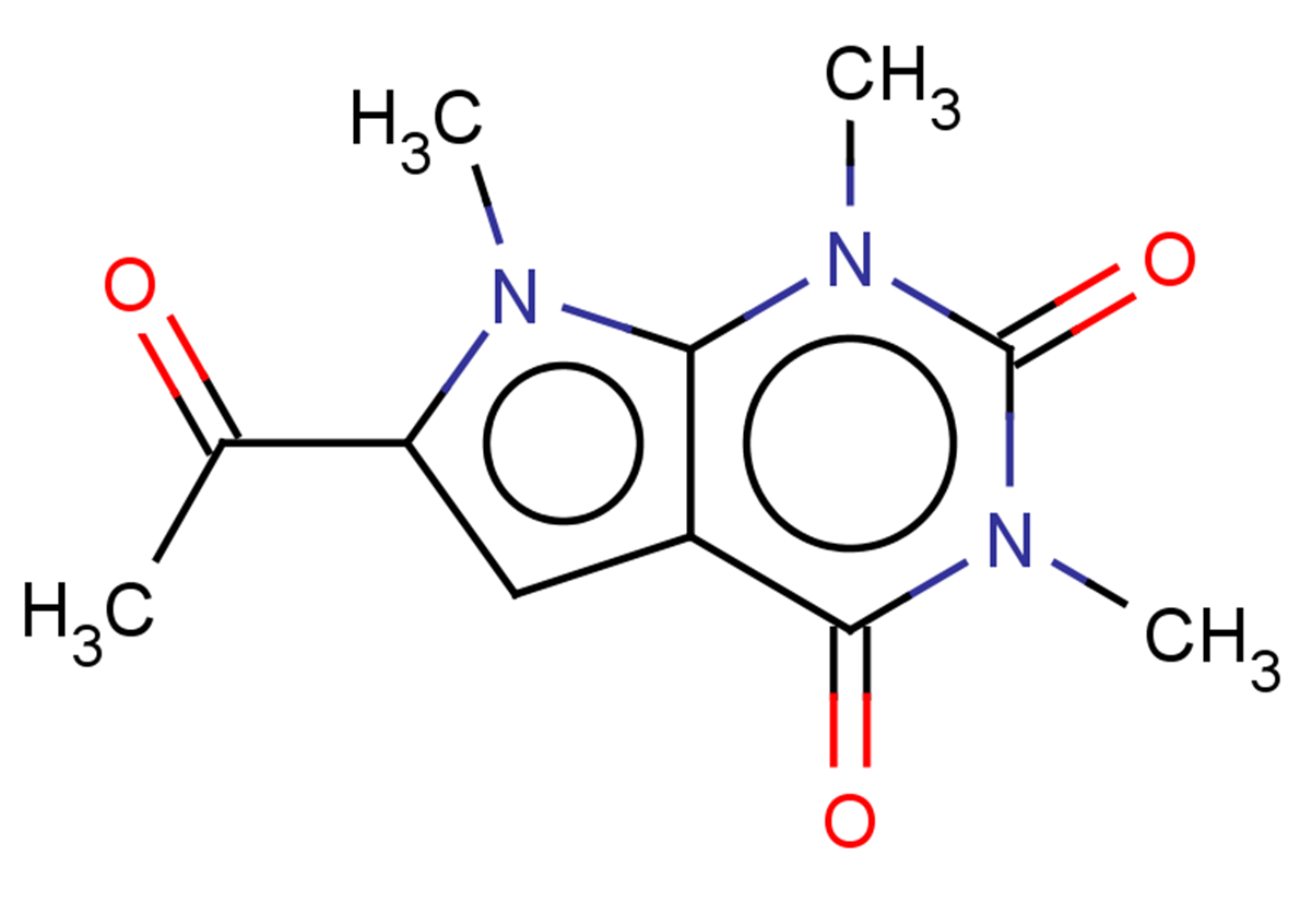 6-acetyl-1,3,7-trimethyl-1H,2H,3H,4H,7H-pyrrolo[2,3-d]pyrimidine-2,4-dione