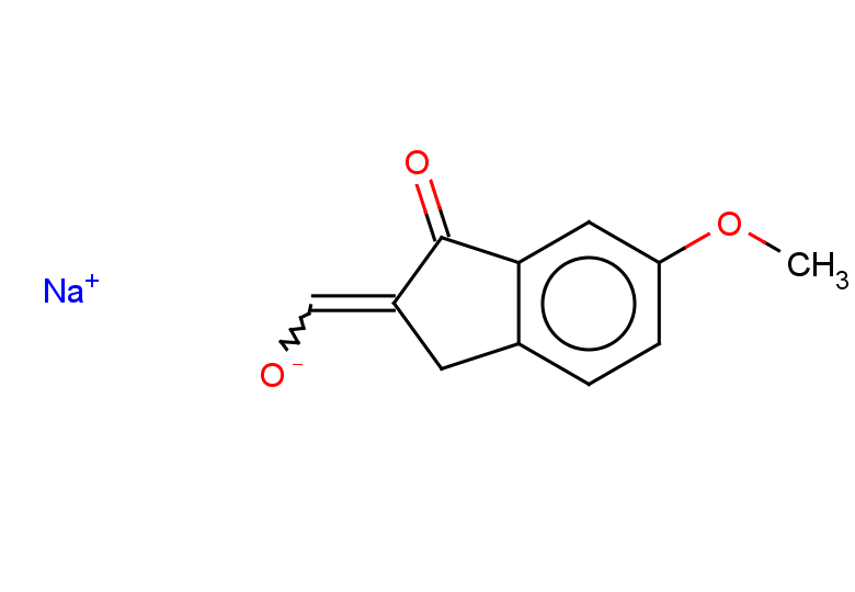 sodium (6-methoxy-1-oxo-2,3-dihydro-1H-inden-2-ylidene)methanolate