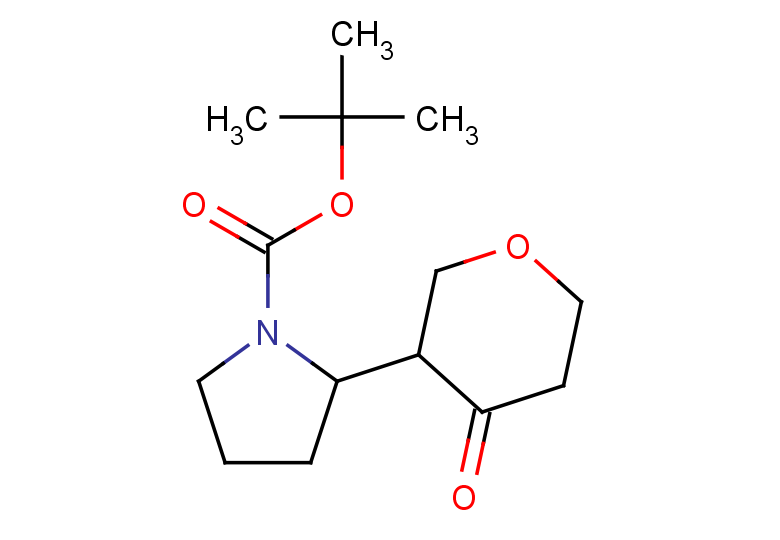 tert-butyl 2-(4-oxooxan-3-yl)pyrrolidine-1-carboxylate