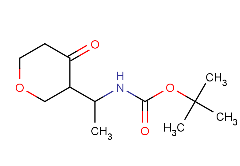 tert-butyl N-[1-(4-oxooxan-3-yl)ethyl]carbamate