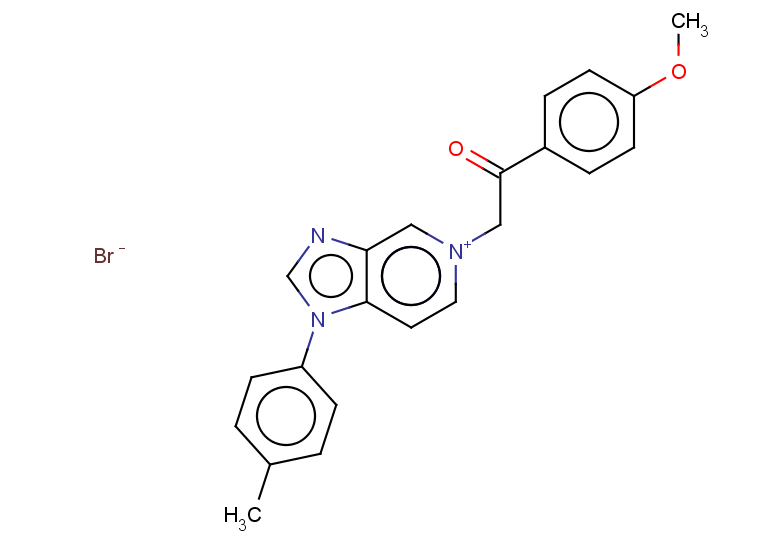 5-[2-(4-methoxyphenyl)-2-oxoethyl]-1-(4-methylphenyl)-1H-imidazo[4,5-c]pyridin-5-ium bromide