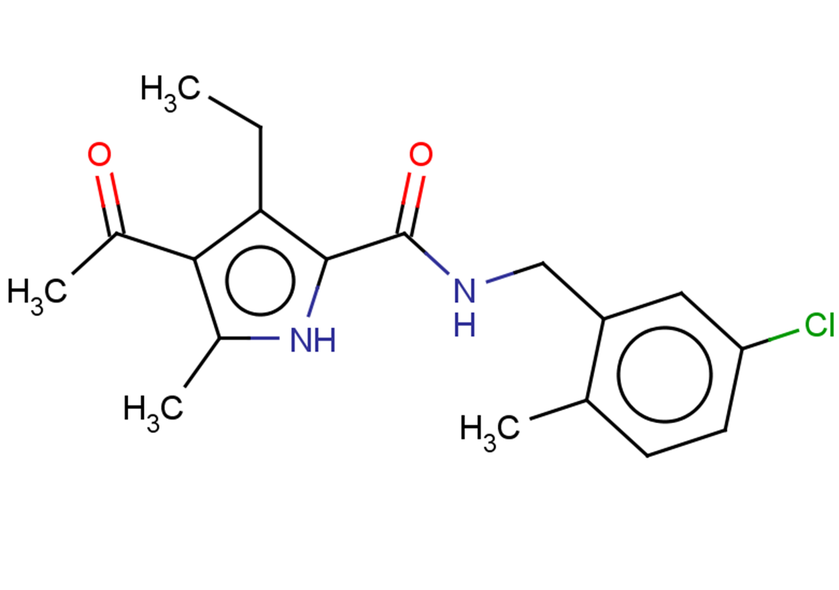 4-acetyl-N-[(5-chloro-2-methylphenyl)methyl]-3-ethyl-5-methyl-1H-pyrrole-2-carboxamide