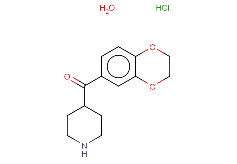 4-(2,3-dihydro-1,4-benzodioxine-6-carbonyl)piperidine hydrate hydrochloride