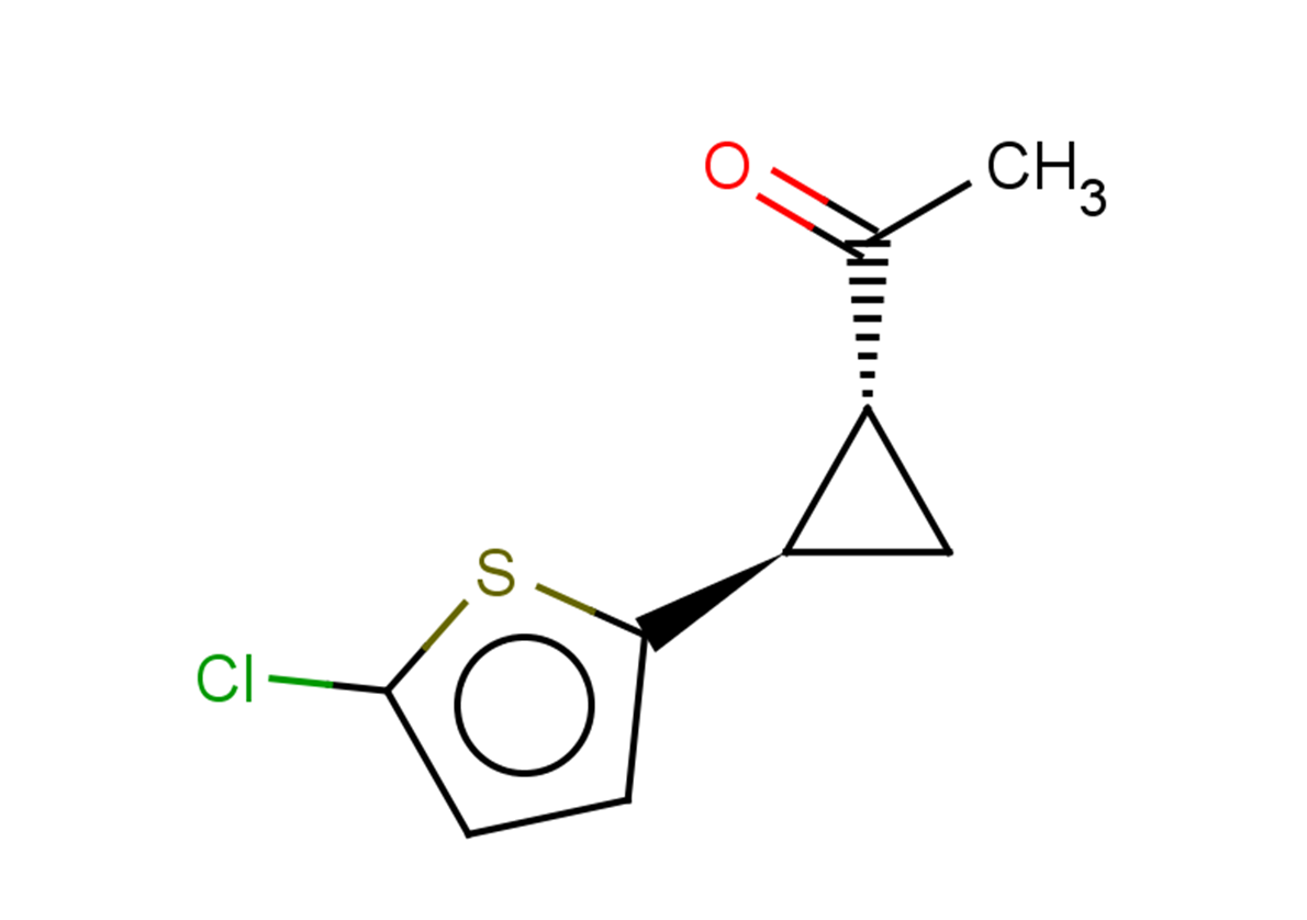 1-[2-(5-chlorothiophen-2-yl)cyclopropyl]ethan-1-one, trans