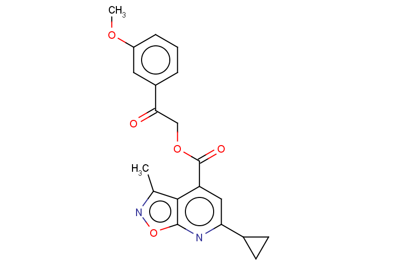 2-(3-methoxyphenyl)-2-oxoethyl 6-cyclopropyl-3-methyl-[1,2]oxazolo[5,4-b]pyridine-4-carboxylate