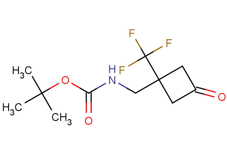 tert-butyl N-{[3-oxo-1-(trifluoromethyl)cyclobutyl]methyl}carbamate