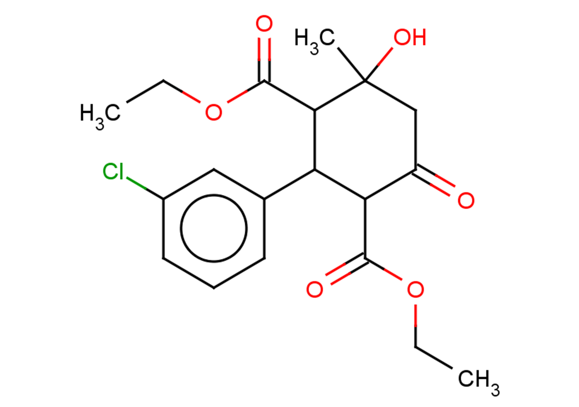1,3-diethyl 2-(3-chlorophenyl)-4-hydroxy-4-methyl-6-oxocyclohexane-1,3-dicarboxylate