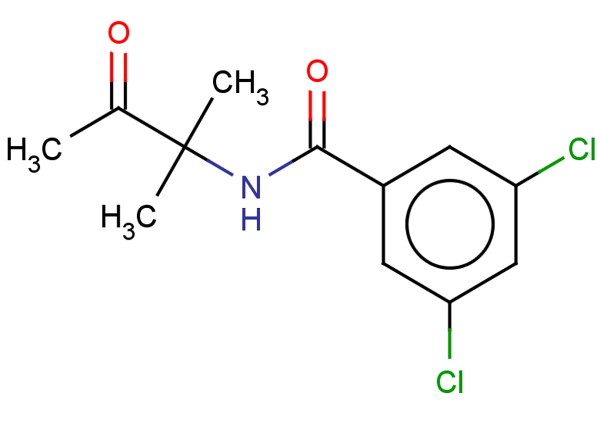 3,5-dichloro-N-(2-methyl-3-oxobutan-2-yl)benzamide