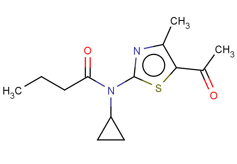 N-(5-ACETYL-4-METHYL-1,3-THIAZOL-2-YL)-N-CYCLOPROPYLBUTANAMIDE