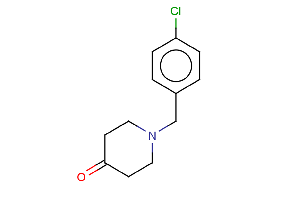 1-[(4-chlorophenyl)methyl]piperidin-4-one