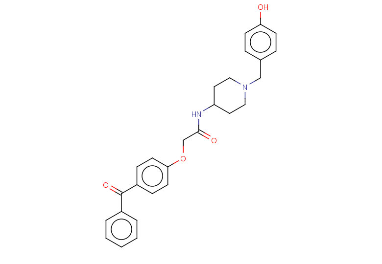 2-(4-benzoylphenoxy)-N-{1-[(4-hydroxyphenyl)methyl]piperidin-4-yl}acetamide