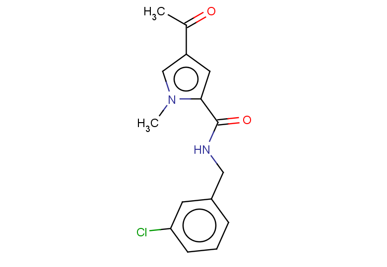 4-acetyl-N-[(3-chlorophenyl)methyl]-1-methyl-1H-pyrrole-2-carboxamide