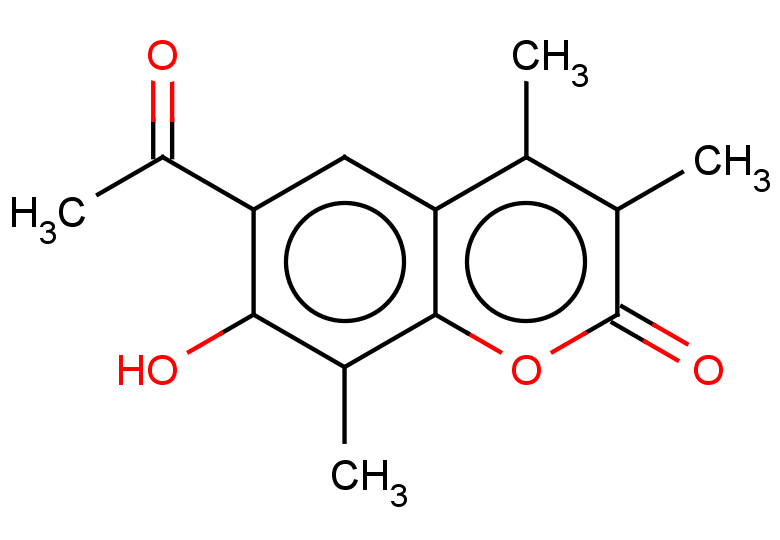 6-acetyl-7-hydroxy-3,4,8-trimethyl-2H-chromen-2-one