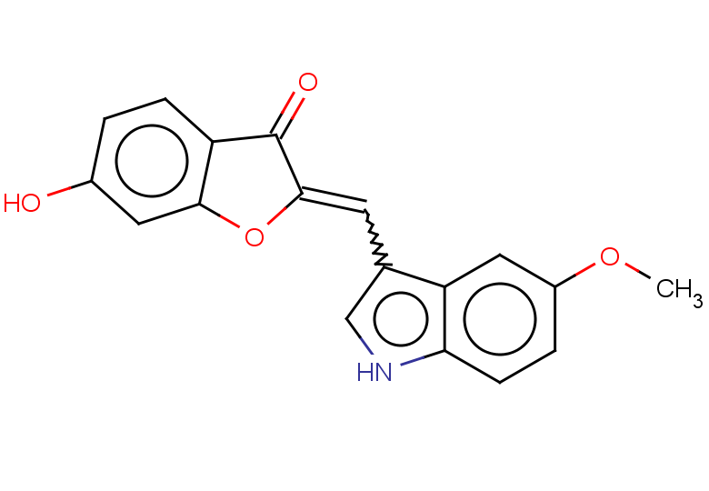 6-hydroxy-2-[(5-methoxy-1H-indol-3-yl)methylidene]-2,3-dihydro-1-benzofuran-3-one