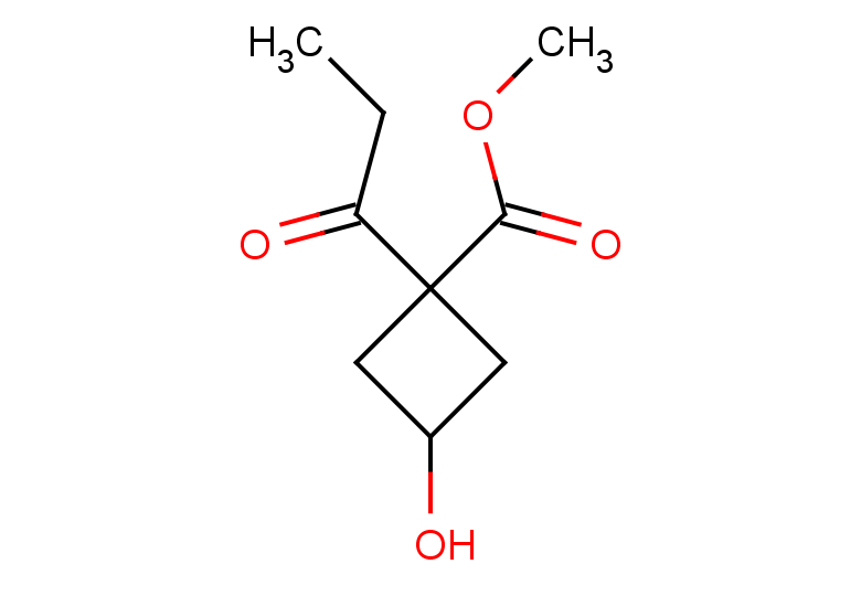 methyl 3-hydroxy-1-propanoylcyclobutane-1-carboxylate
