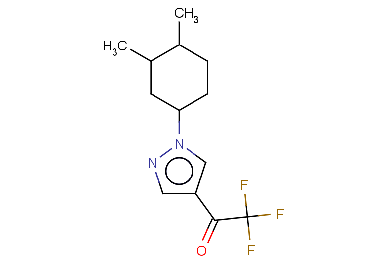 1-[1-(3,4-dimethylcyclohexyl)-1H-pyrazol-4-yl]-2,2,2-trifluoroethan-1-one