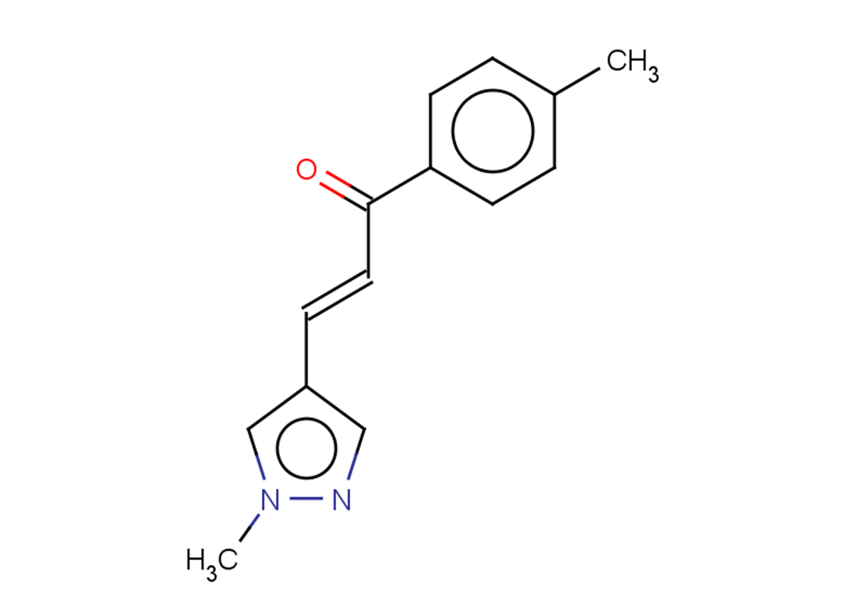 (2E)-3-(1-methyl-1H-pyrazol-4-yl)-1-(4-methylphenyl)prop-2-en-1-one