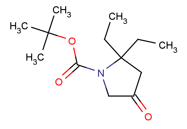 tert-butyl 2,2-diethyl-4-oxopyrrolidine-1-carboxylate