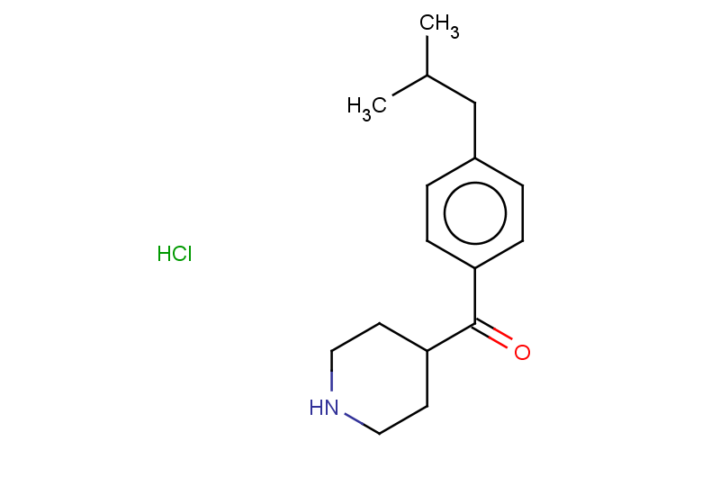 4-[4-(2-methylpropyl)benzoyl]piperidine hydrochloride