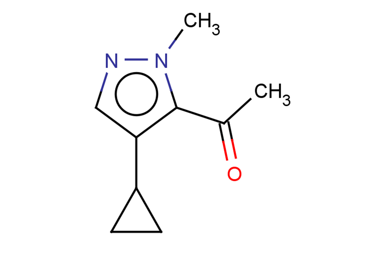 1-(4-cyclopropyl-1-methyl-1H-pyrazol-5-yl)ethan-1-one
