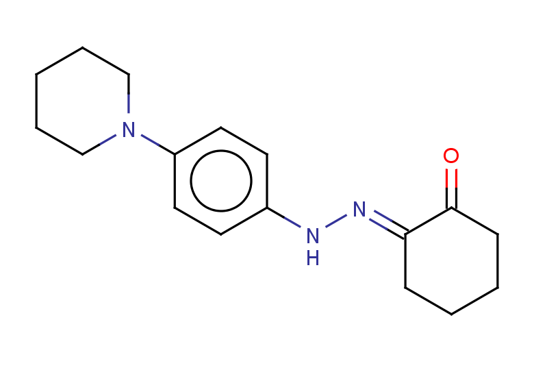 (2Z)-2-{2-[4-(piperidin-1-yl)phenyl]hydrazin-1-ylidene}cyclohexan-1-one