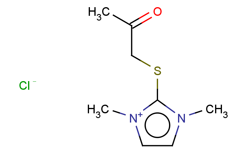 1,3-dimethyl-2-[(2-oxopropyl)sulfanyl]-1H-imidazol-3-ium chloride