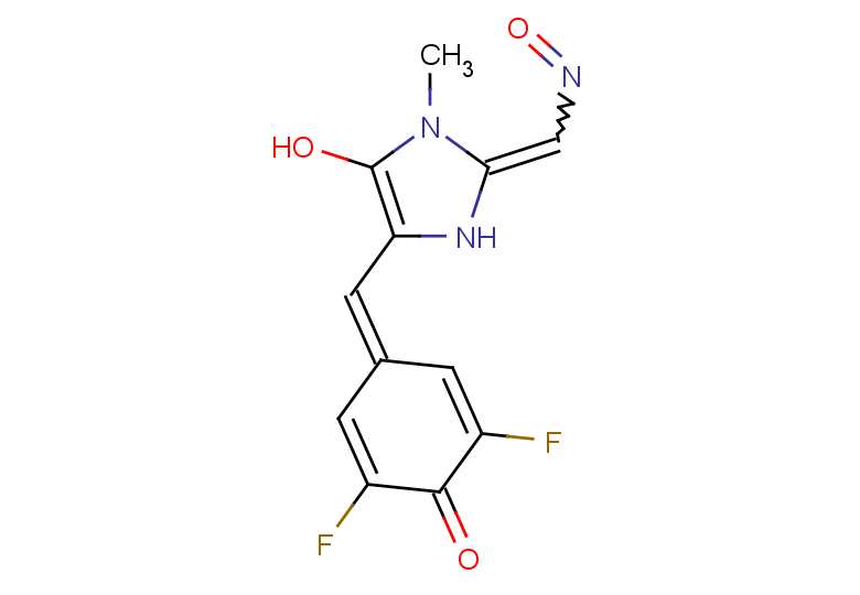 2,6-difluoro-4-{[5-hydroxy-1-methyl-2-(nitrosomethylidene)-2,3-dihydro-1H-imidazol-4-yl]methylidene}cyclohexa-2,5-dien-1-one