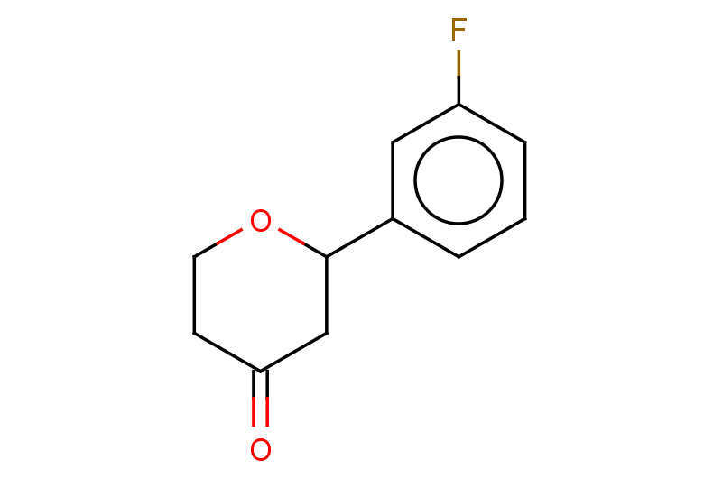 2-(3-fluorophenyl)oxan-4-one
