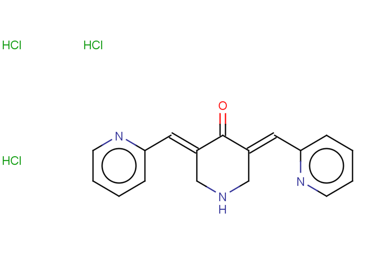 (3E,5E)-3,5-bis[(pyridin-2-yl)methylidene]piperidin-4-one trihydrochloride