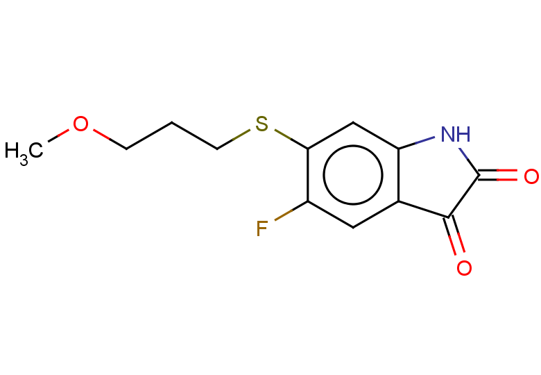 5-fluoro-6-[(3-methoxypropyl)sulfanyl]-2,3-dihydro-1H-indole-2,3-dione