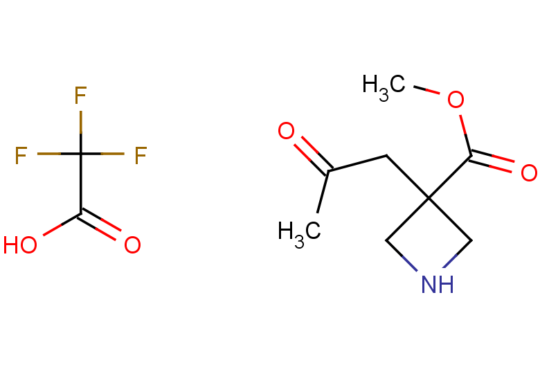 methyl 3-(2-oxopropyl)azetidine-3-carboxylate, trifluoroacetic acid