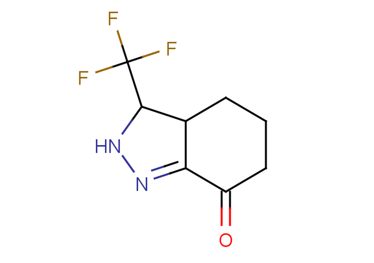 3-(trifluoromethyl)-3,3a,4,5,6,7-hexahydro-2H-indazol-7-one