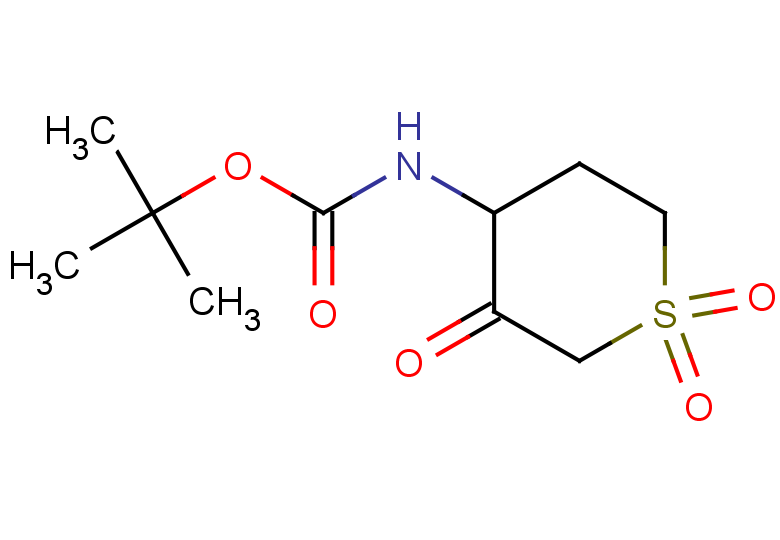 tert-butyl N-(1,1,3-trioxo-1lambda6-thian-4-yl)carbamate
